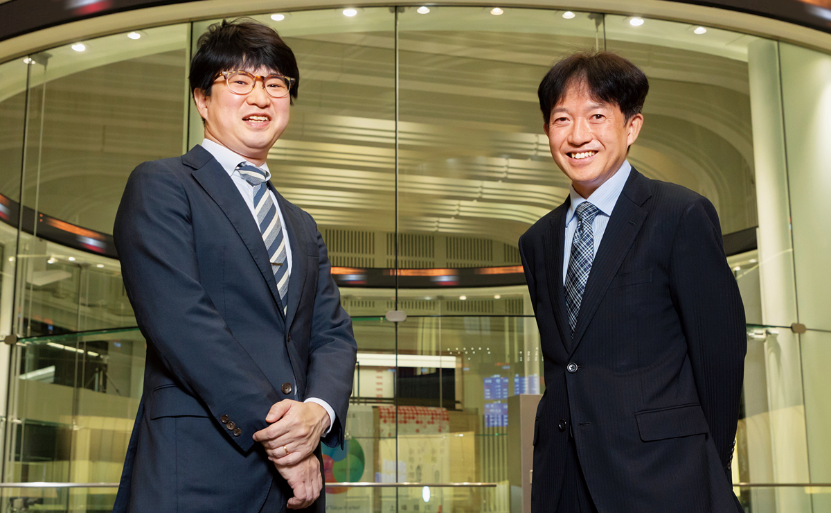 株式会社東京証券取引所 上場推進部長　永田 秀俊 / 上場推進部 課長　横尾 直樹